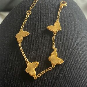 Elegant Gold Butterfly Bracelet